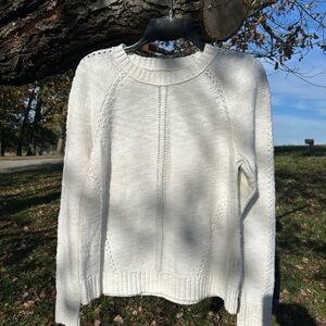 LOFT Elegant White Women's Sweater